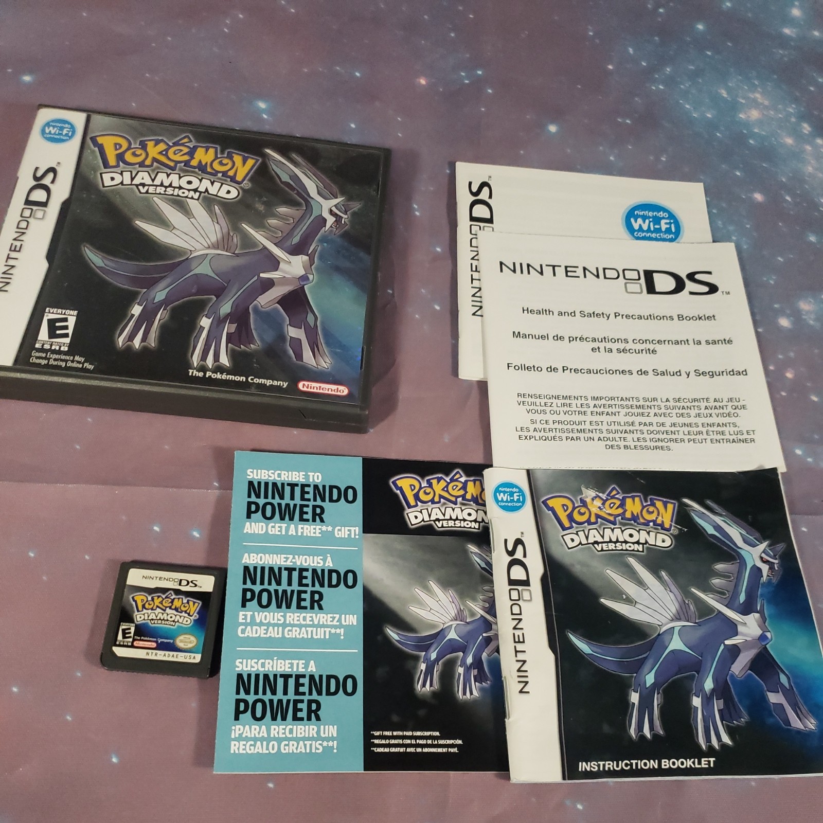Pokémon Diamond Version DS w/ Case & Instructions Tested (See Pictures)