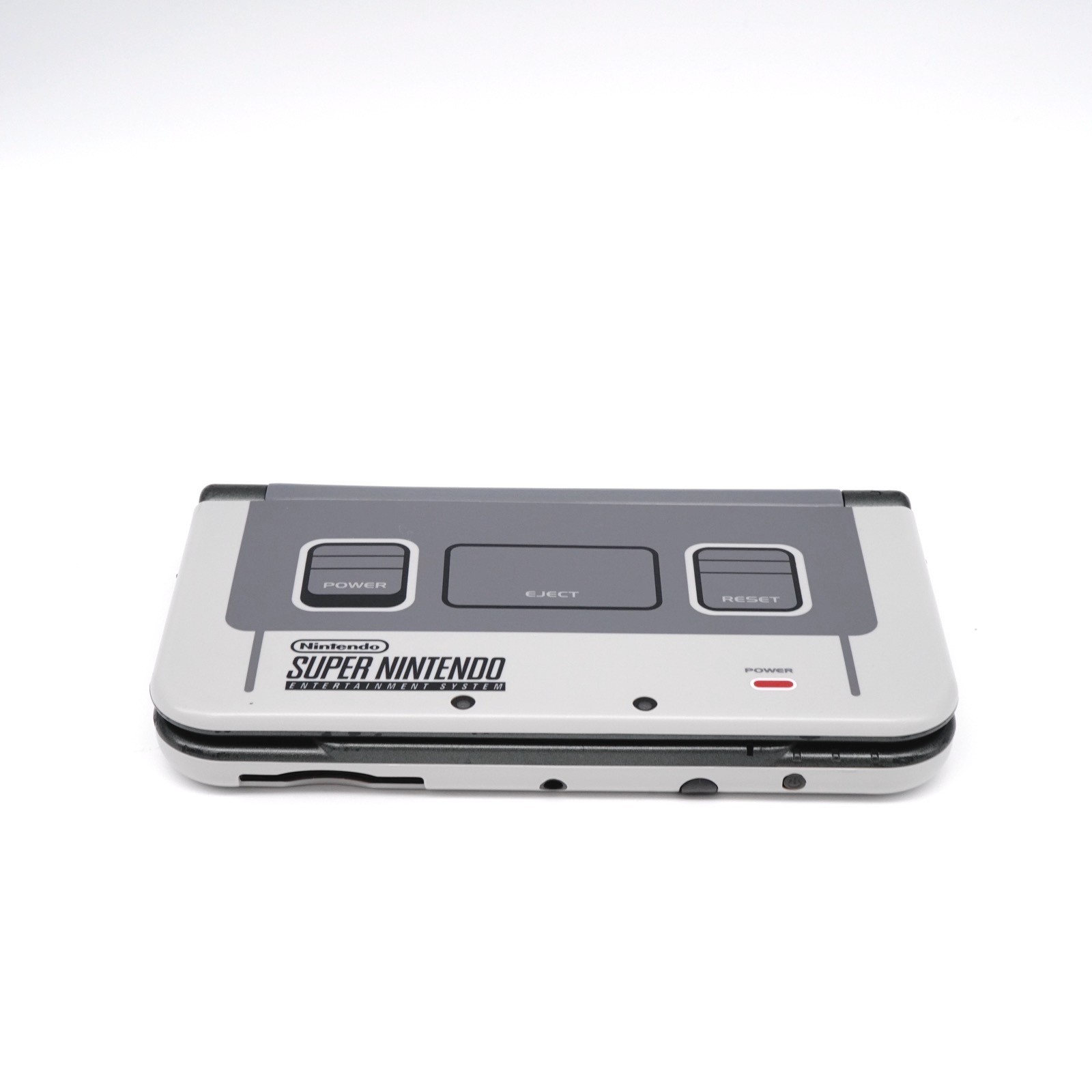 Nintendo NEW 3DS XL LL w/ SNES Retro Gray Console Plates (USA Seller)