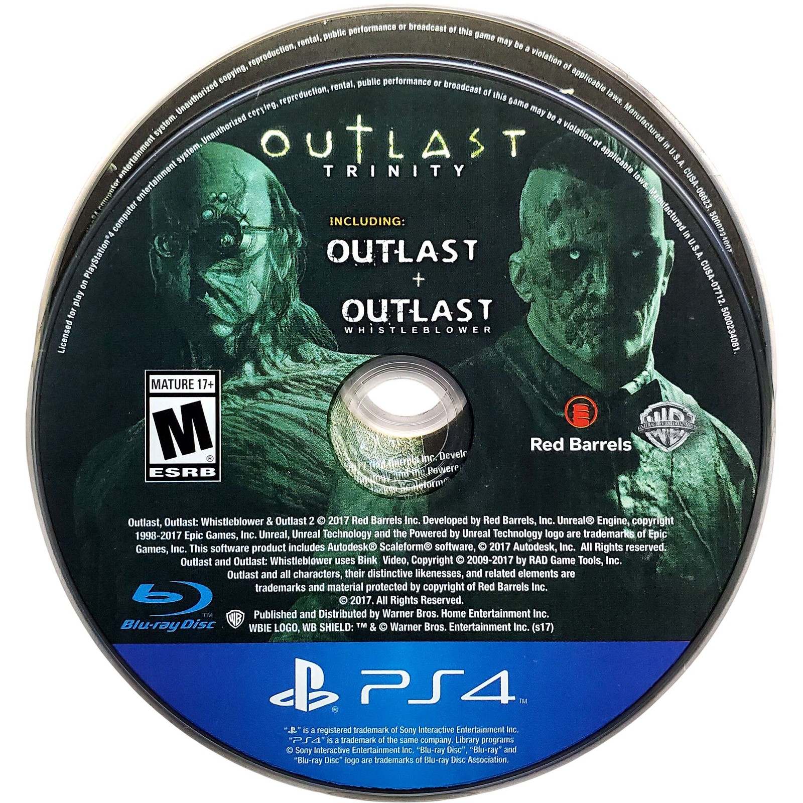 Outlast Trinity – Sony Playstation 4 PS4 Pristine Tested 1Y Guarantee