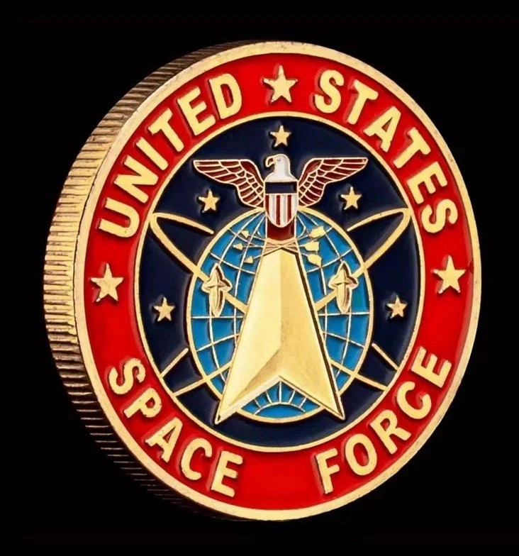 Vault Boy Fallout Themed USA Space Force Commemorative Challenge Coin Gamer Gift