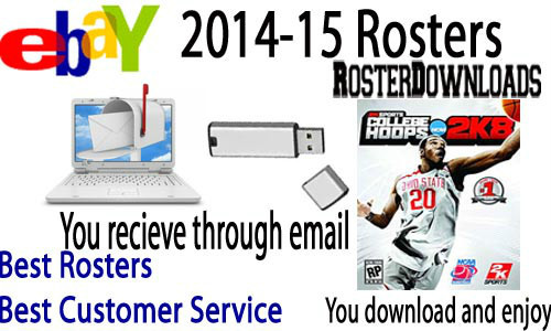 College Hoops 2K8 2014-15 Basketball Rosters Xbox 360 Memory Card USB