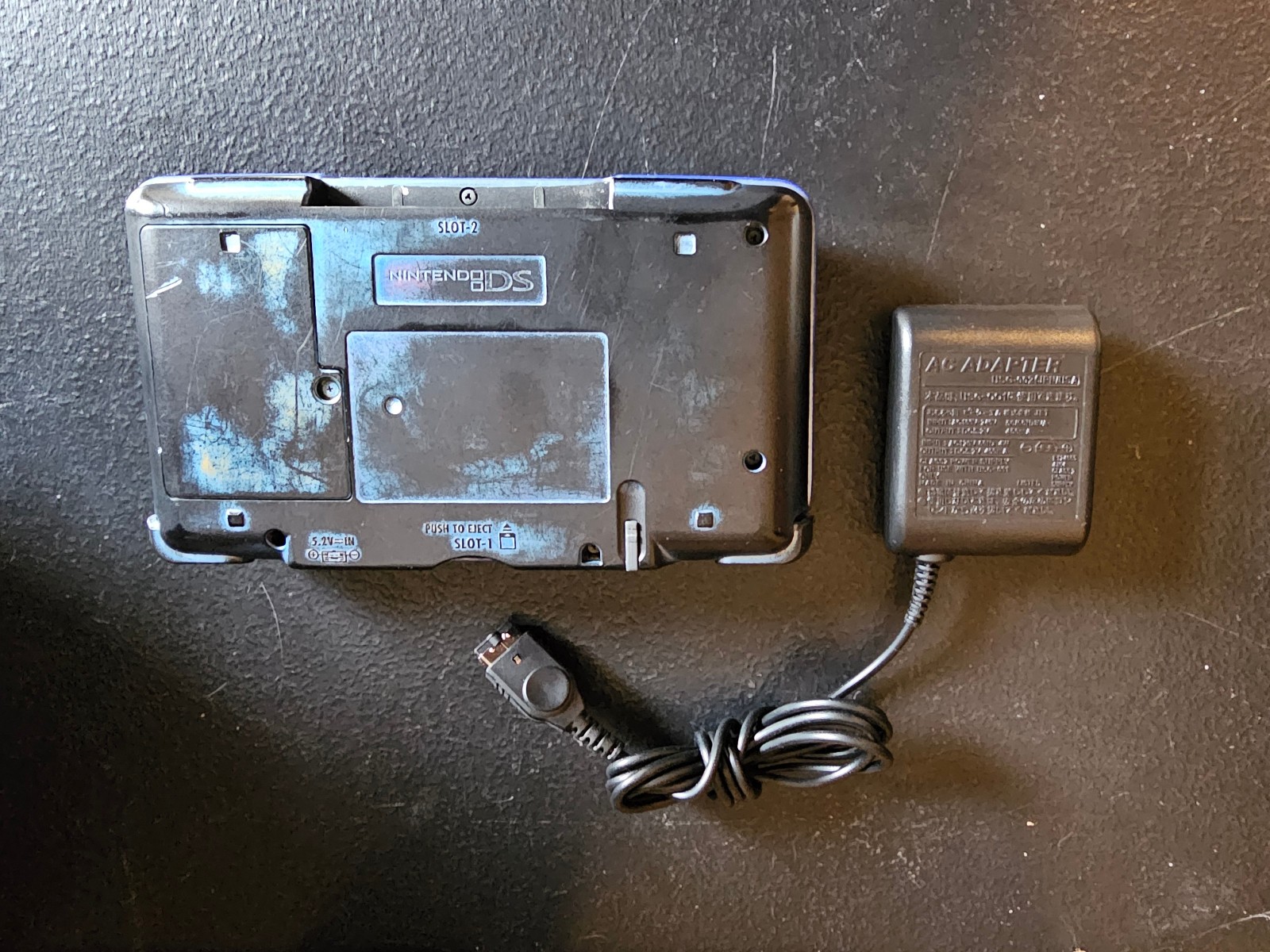 Original Nintendo DS System – Blue & Black – Tested – DS & GBA Ports Work Great