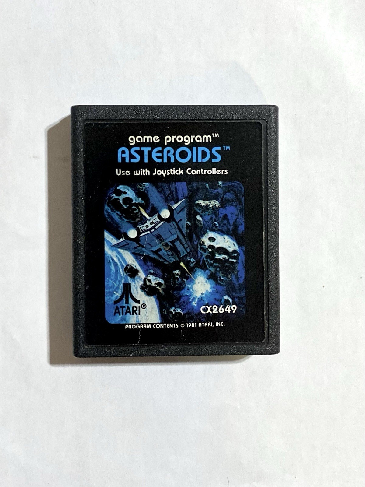 Asteroids 1981 Atari Inc Caritage CX2649 Game Program Good Condition