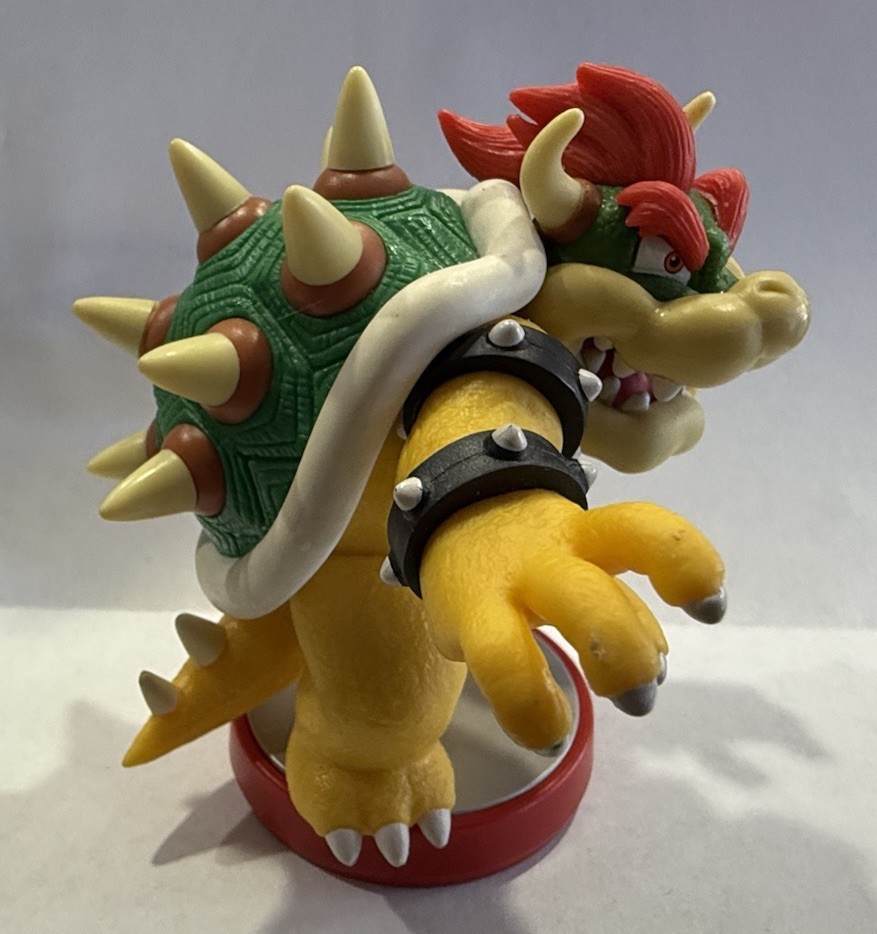 Nintendo Amiibo Super Mario Bros Bowser Figure Red Base Switch WIIU 3DS NFC