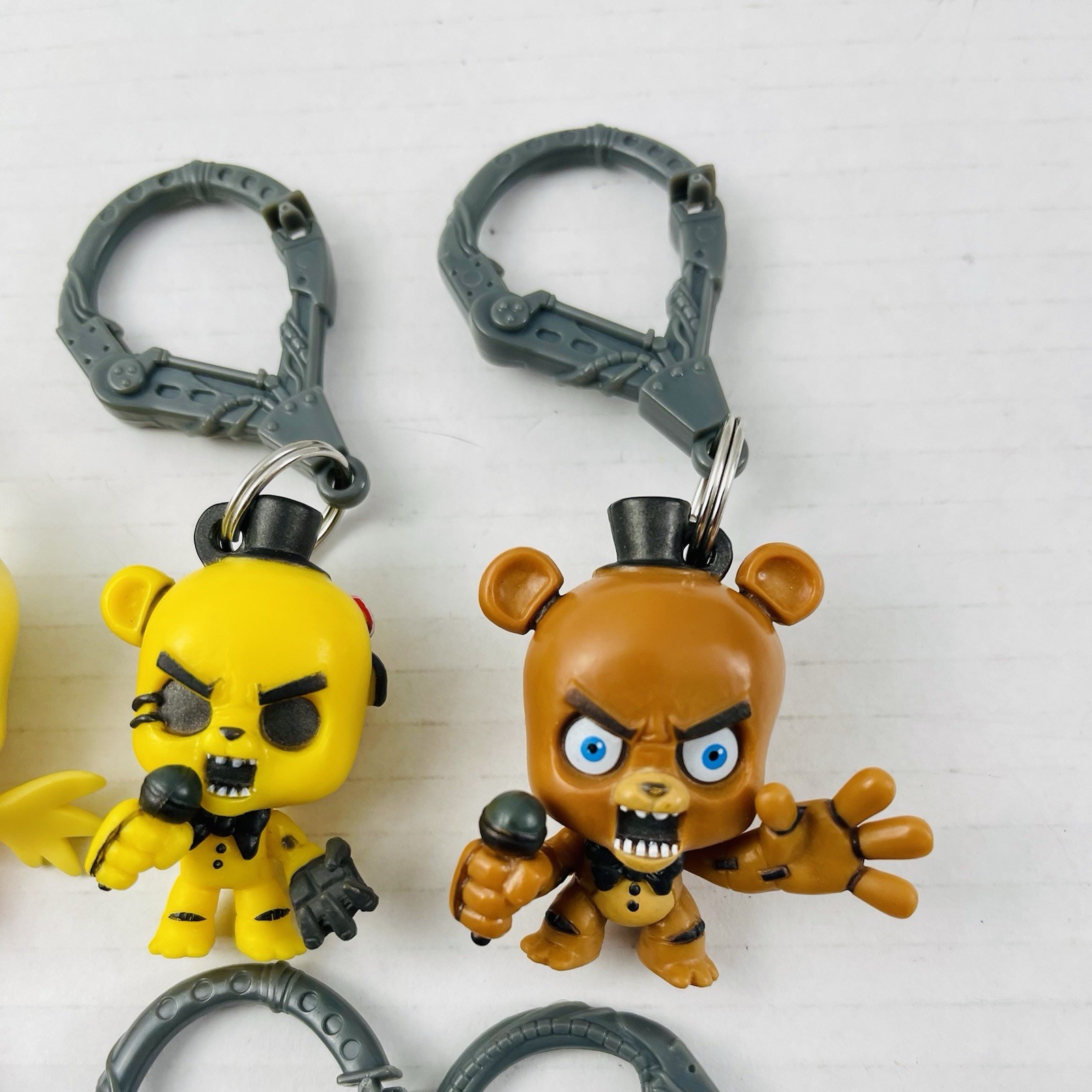 Five Nights At Freddy’s FNAF Keychain Backpack Hanger Lot of 6 Funko Clips