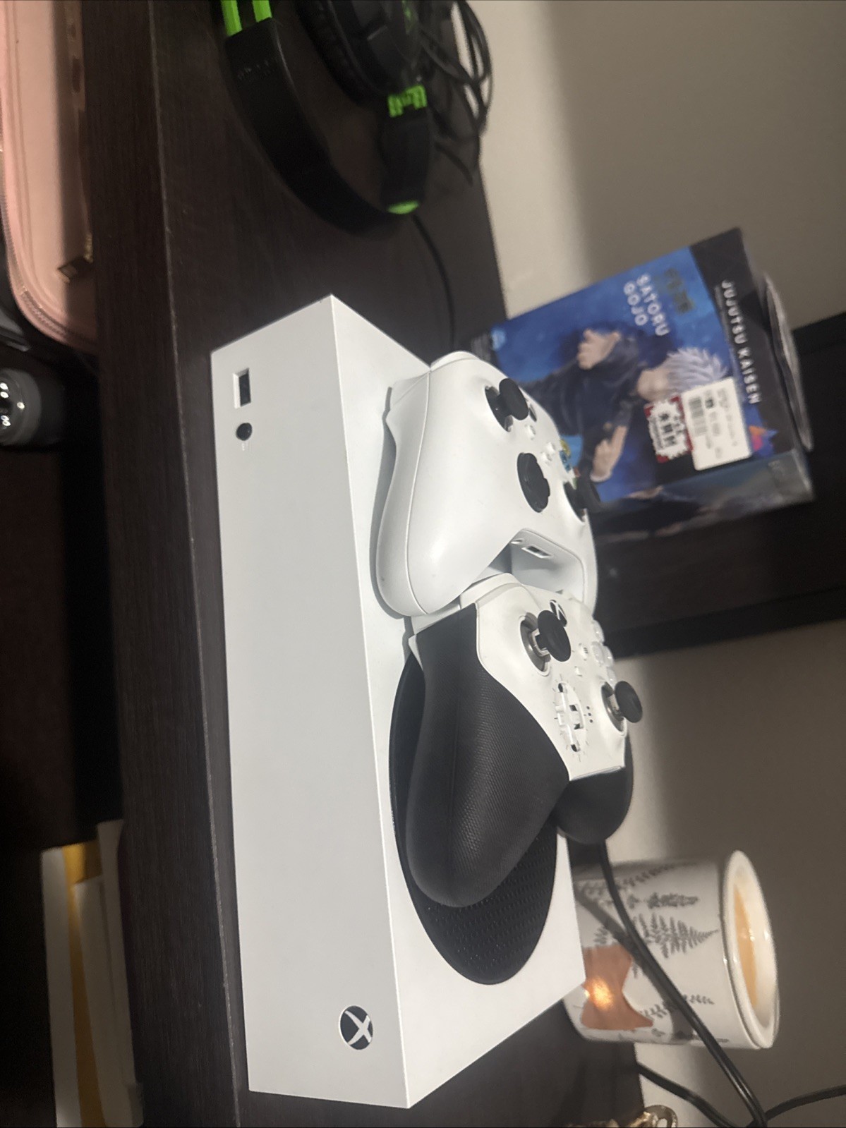 Xbox One S 1TB Console Bundle White Model 1681 w 2 Controllers 3 Games Pwr Cord