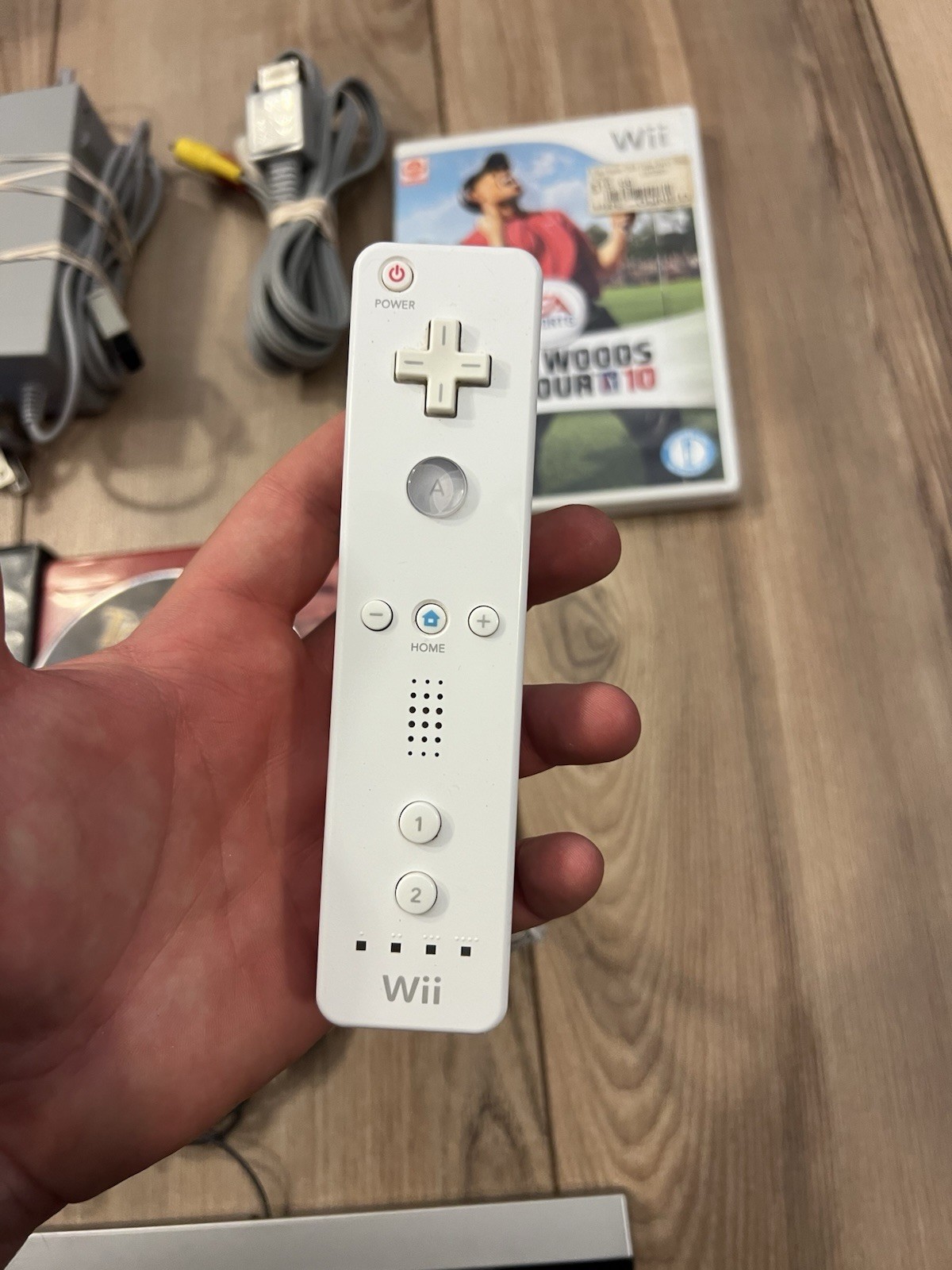 Nintendo Wii Console Bundle RVL-001 w/ 7 Games Controllers Tested Works White