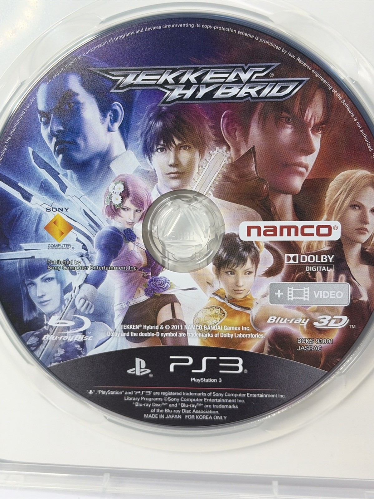 PS3 Tekken Hybrid Korea – PlayStation 3 Case/Disk Are Pristine Mint
