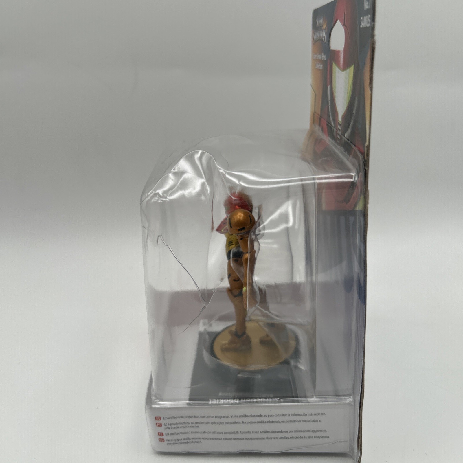 Amiibo – SEALED Samus Figure (Super Smash Bros) Damaged Box