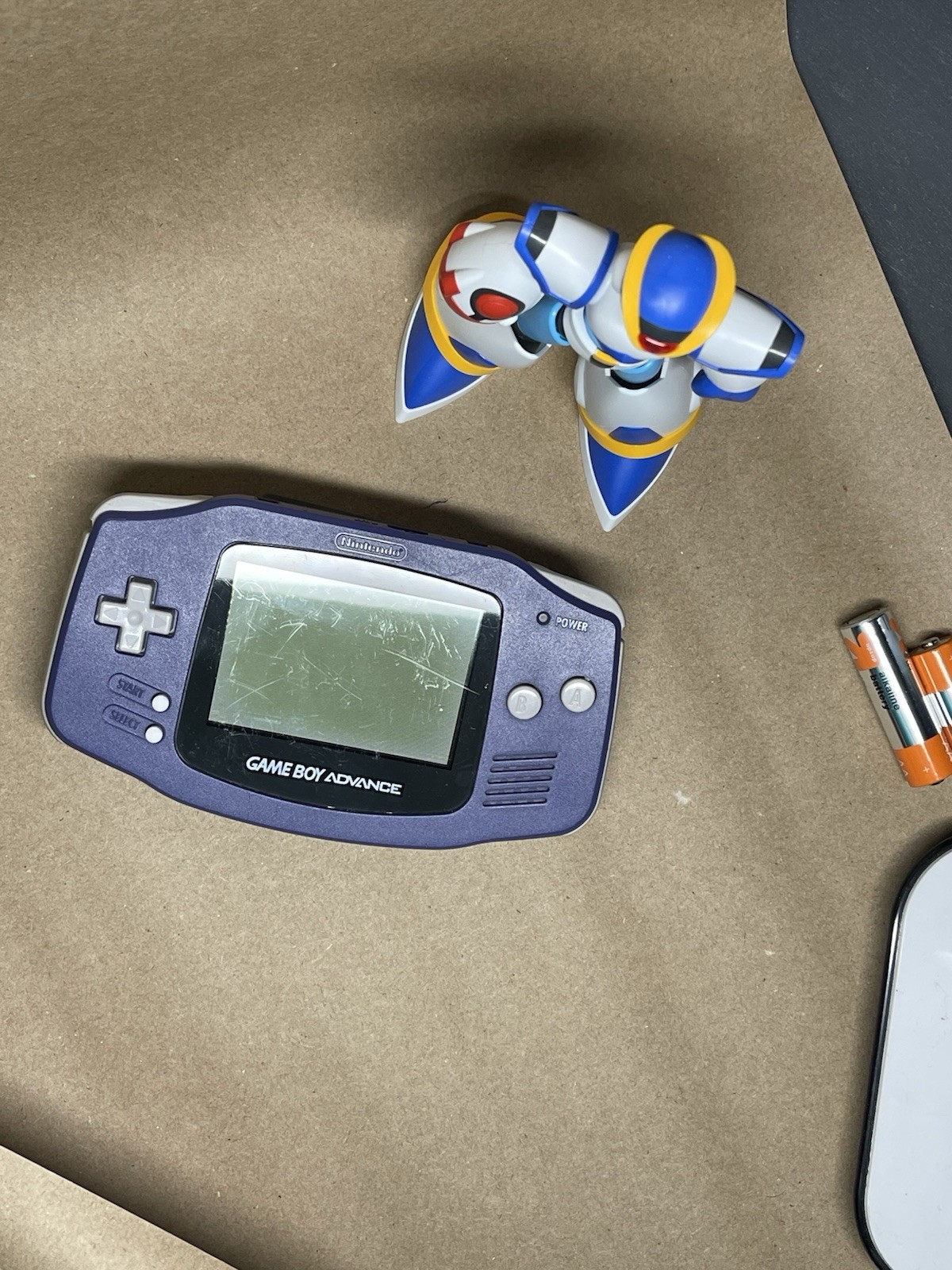 Nintendo Game Boy Advance AGB-001 Purple Handheld System, Battery Powered