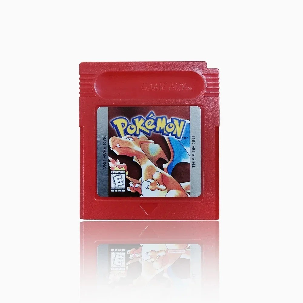 Pokemon 16-Bit GBC Game Cartridge Card Blue Crystal Gold Green Red Silver Yellow