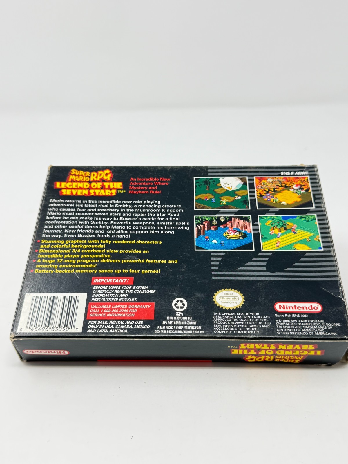 Super Mario RPG SNES CIB Very Good