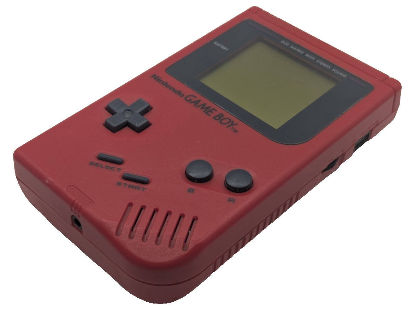 Nintendo Game Boy DMG-01 | Red “Play It Loud!” Original Console – Powers On