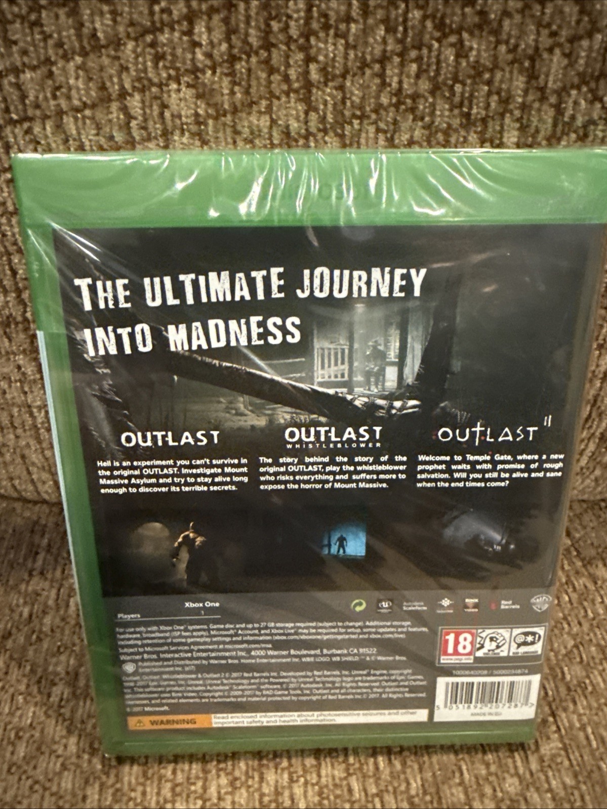 Outlast Trinity XBOX One Video Game Original UK Release PEGI 18 Brand New Sealed