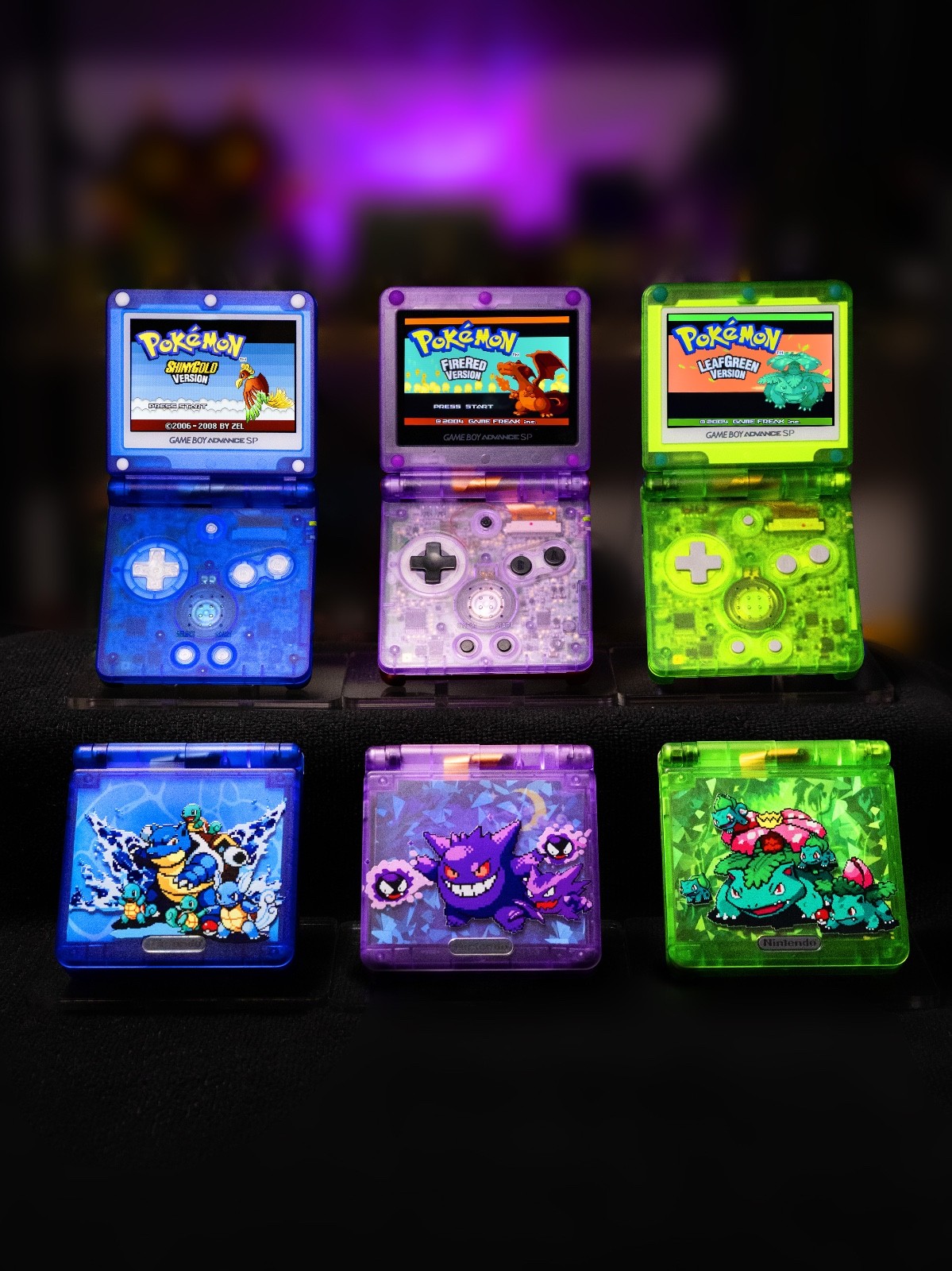Nintendo Game Boy Advance SP GBA | IPS V5 Backlit Screen USBC Charging Option