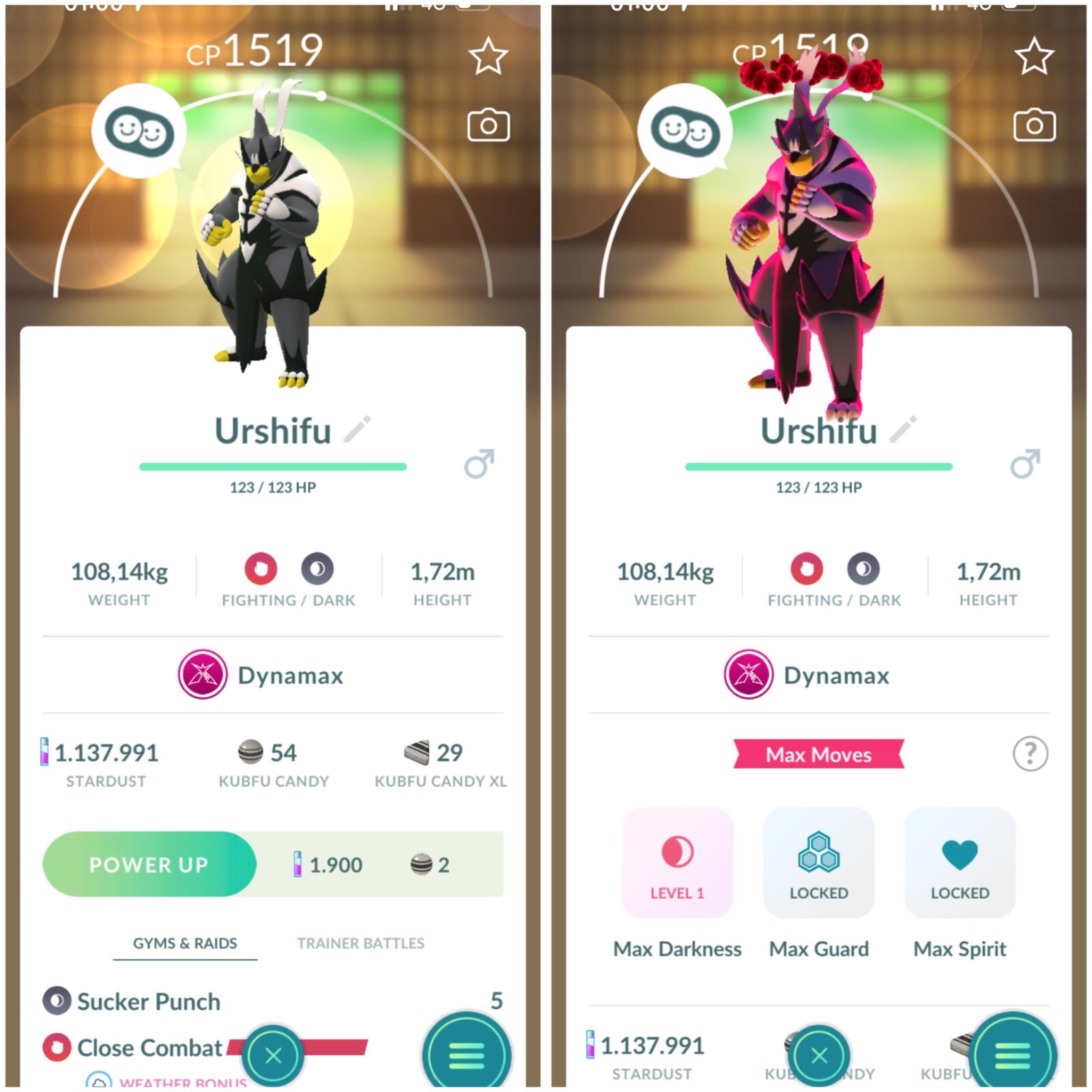 Pokémon Dynamax Urshifu Single Strike/Rapid Strike Style – TRADE 1M stardust