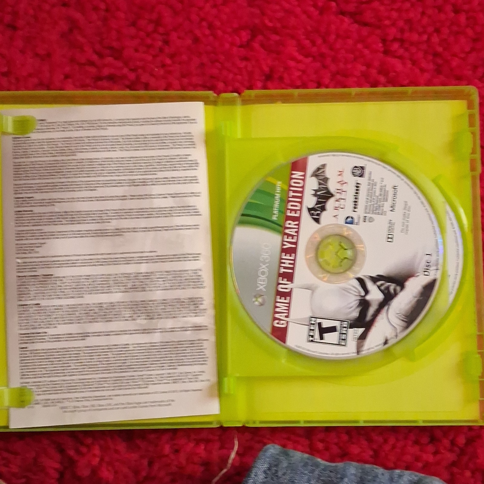 Batman: Arkham City GOTY Platinum Hits w/ Manual (T) Xbox 360