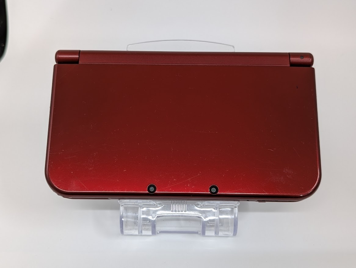 B104 Nintendo new 3DS LL XL console Metallic Red Japan w/pouch adapter fx