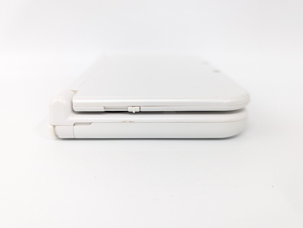 B80 Nintendo new 3DS LL XL console Pearl White w/adapter pen fx