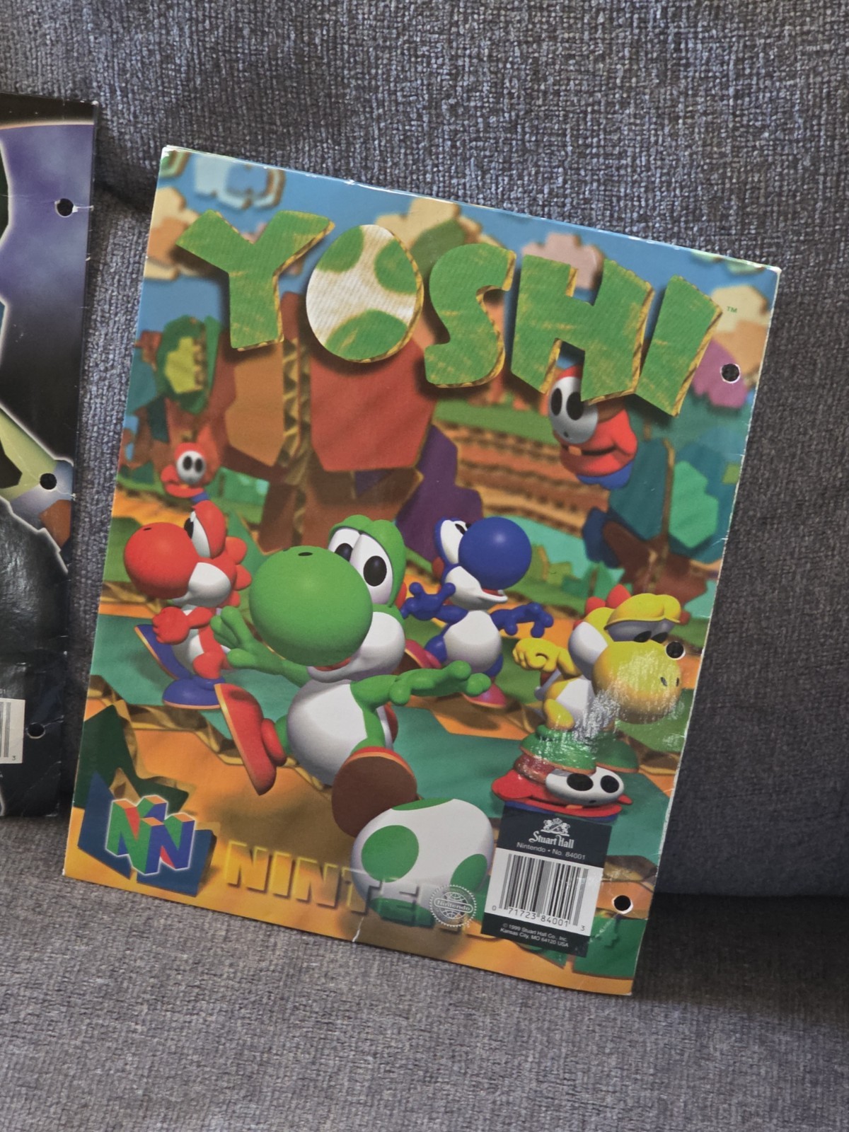 Vintage Nintendo 64 Folders Lot – Mario 64, Yoshi, Star Fox – 90s N64