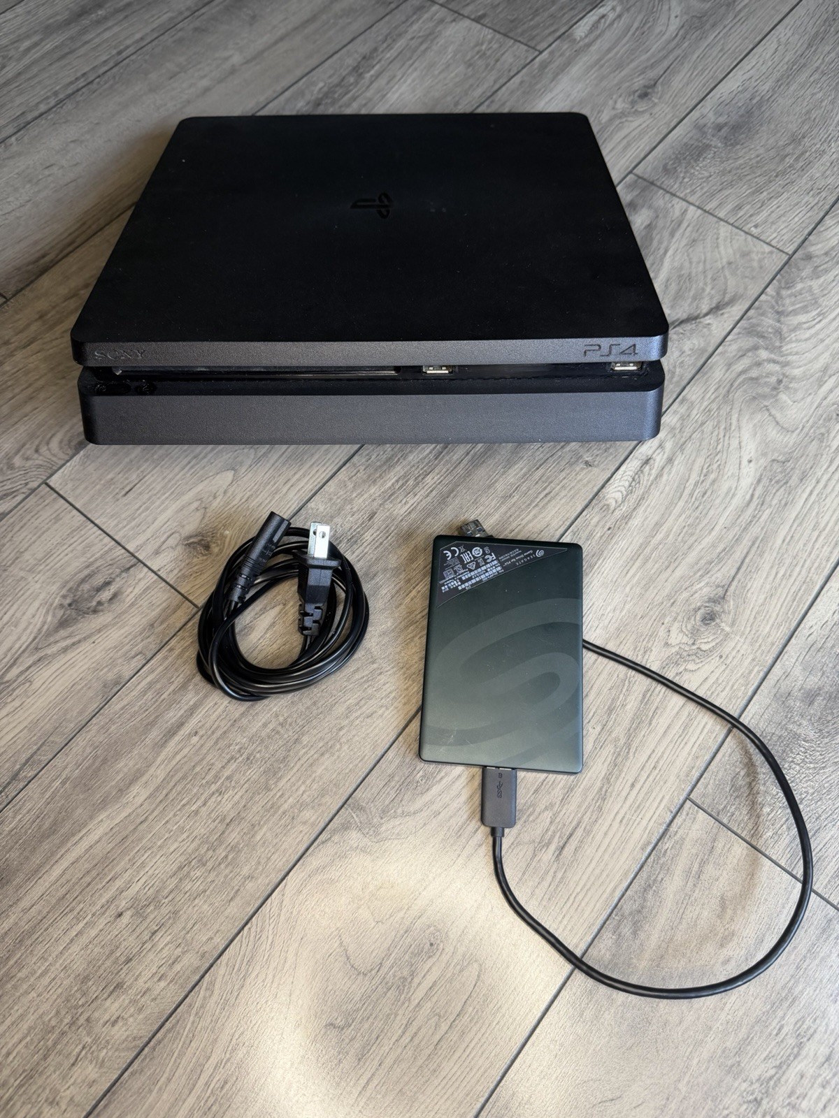 Sony PlayStation 4 PS4 Slim 500GB Console + 2TB Seagate Game Drive Tested
