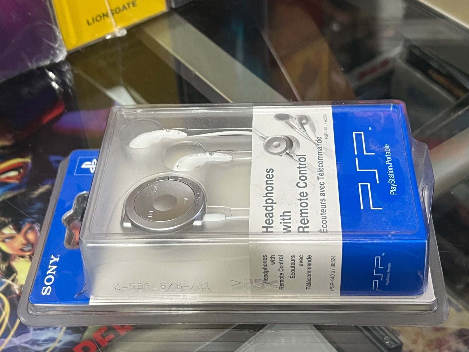 Sony Headphones With Remote Control, PSP PlayStation Portable PSP140u 98524 NEW