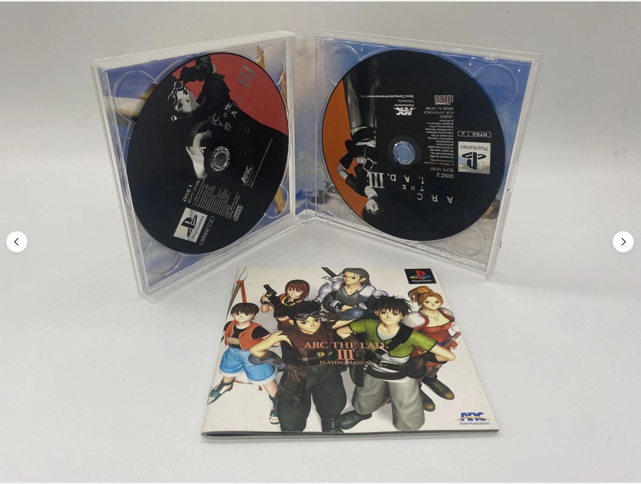 PlayStation 1 PS1 Console w/ Arc The Lad 1 2 3 set Ver. SCPH-7000 JP Ver.