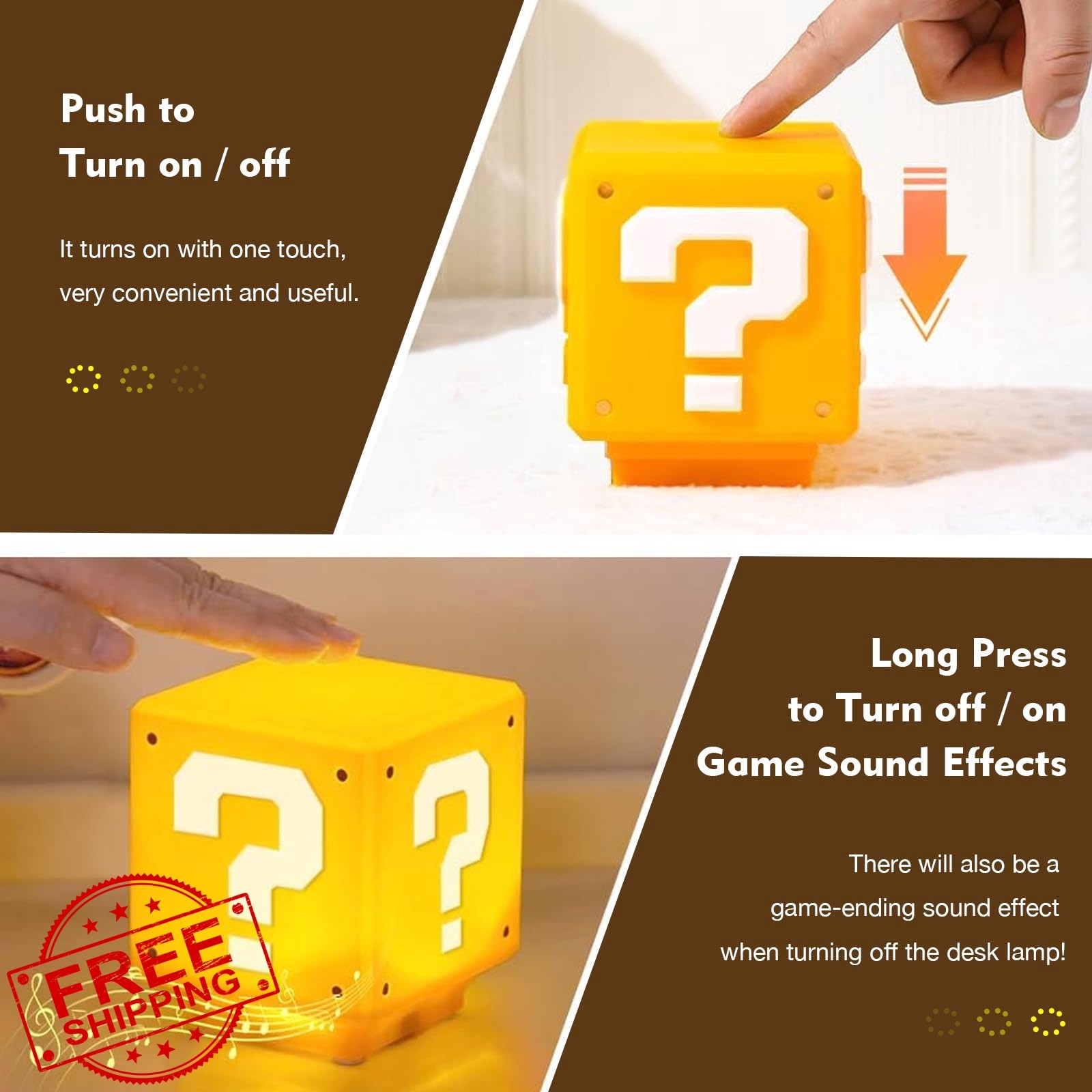 TLAOTNIY Super Bros Question Block Light 1 Pack
