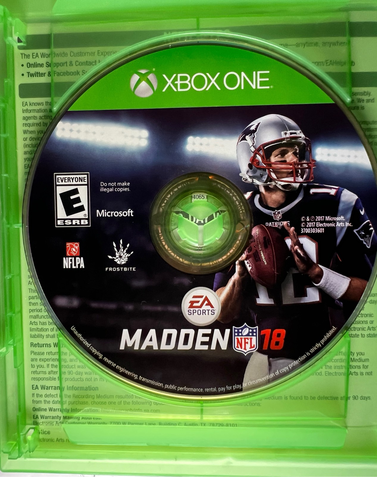 Madden NFL 18 (Microsoft Xbox One, 2017) EA Sports Football – Excellent