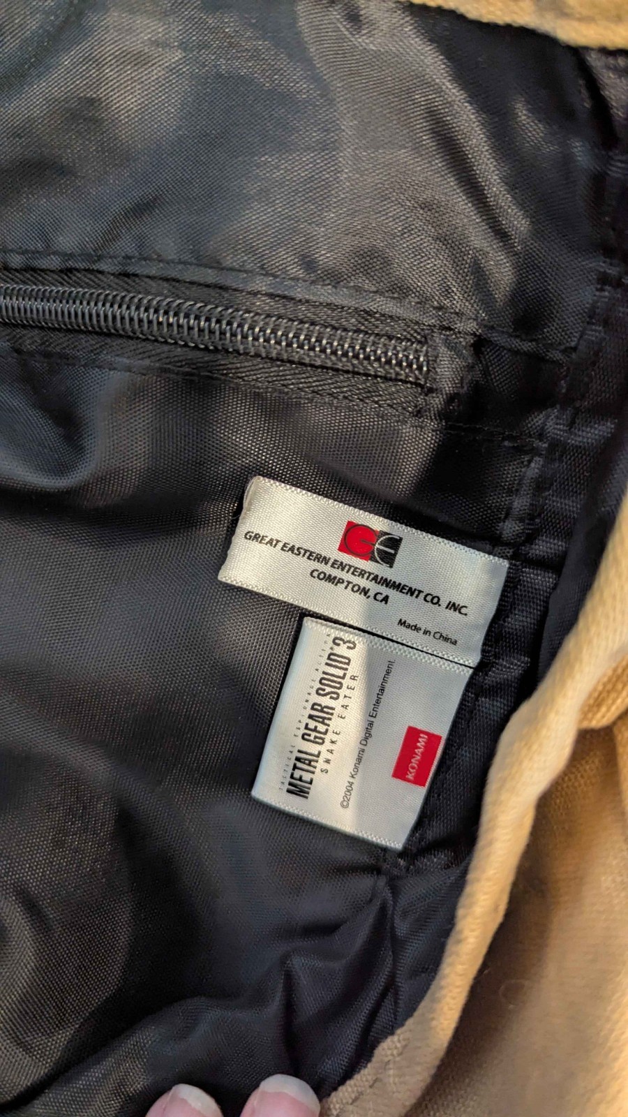 Metal Gear Solid 3 Delta Naked Snake Messenger Bag Official Konami
