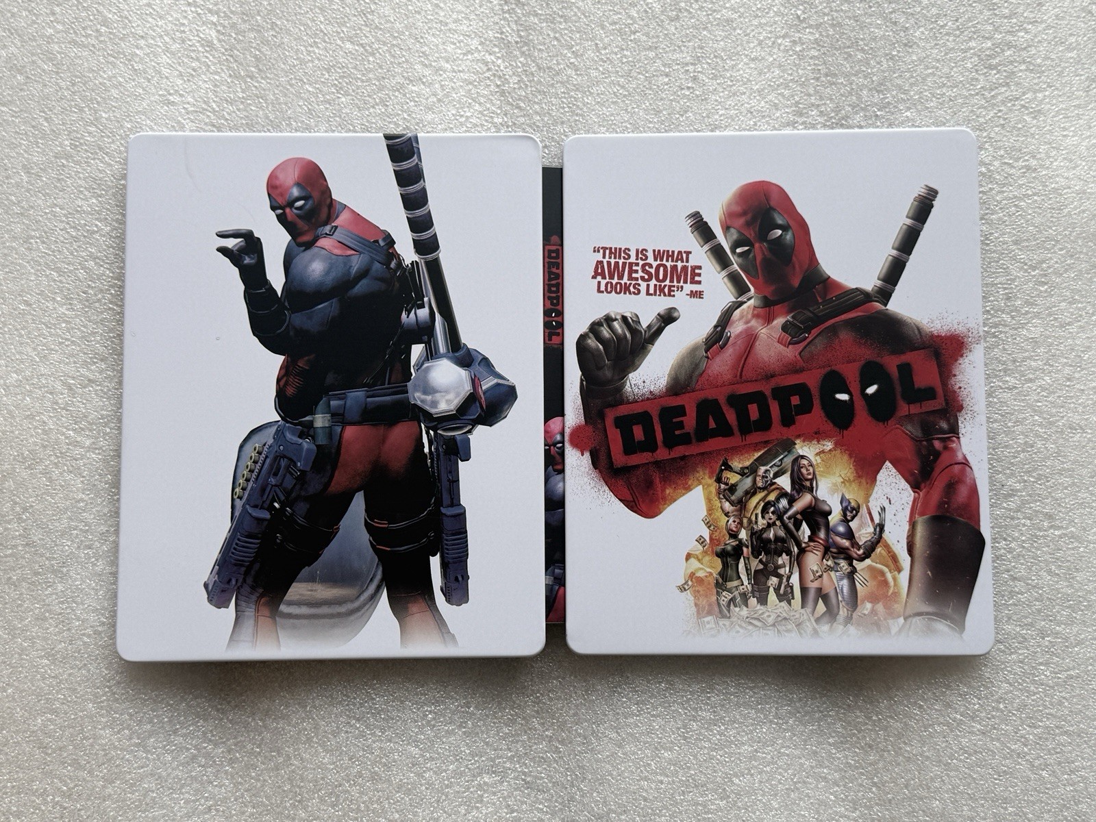 Deadpool Custom Made Steelbook/Steelup Case PS3/Xbox (No Game) New