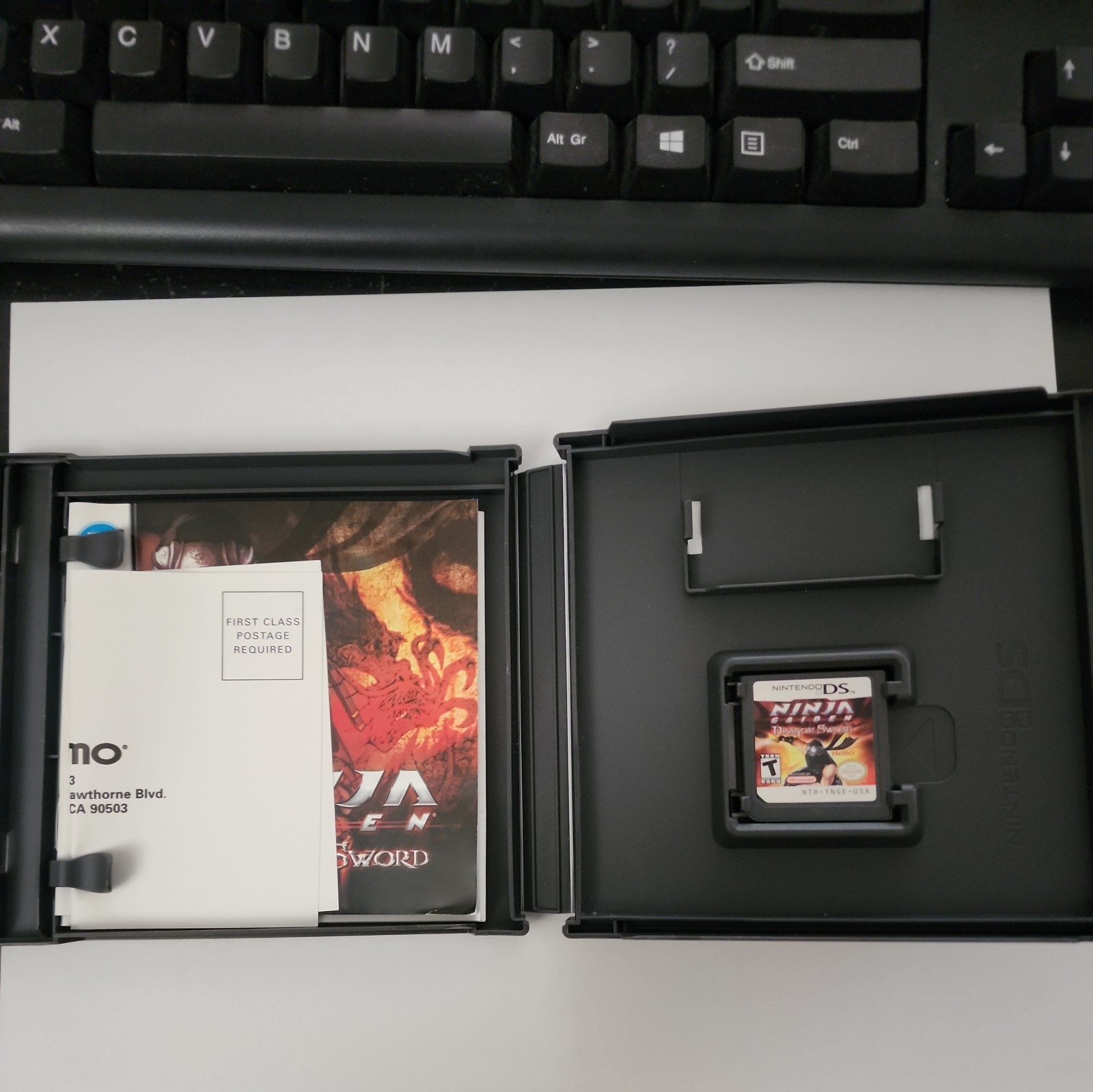 Ninja Gaiden Dragon Sword Nintendo DS, 2008 CIB w’ Reg Card & Manual