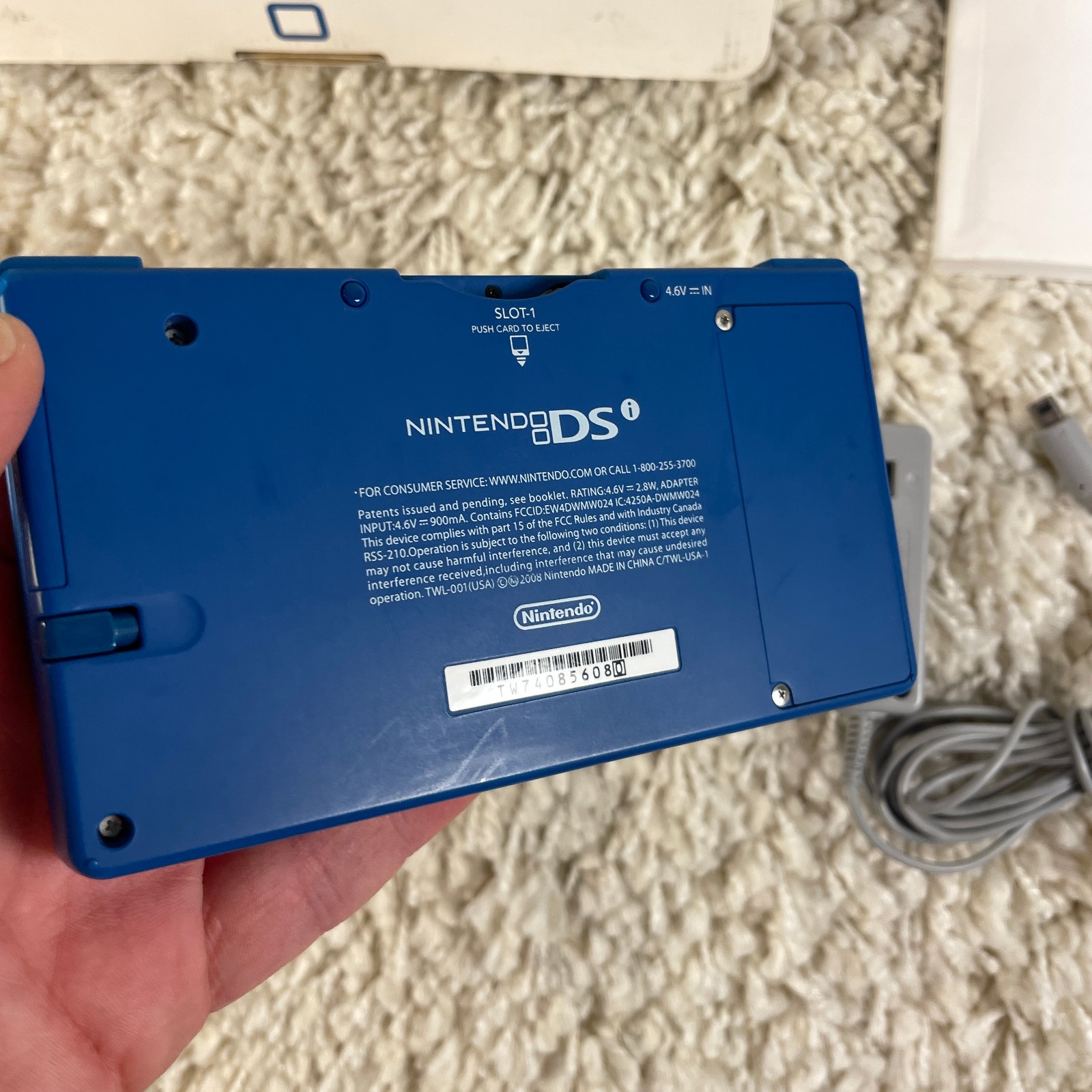 Nintendo DSi Matte Blue Handheld Console System TWL-001 Complete in Box CIB