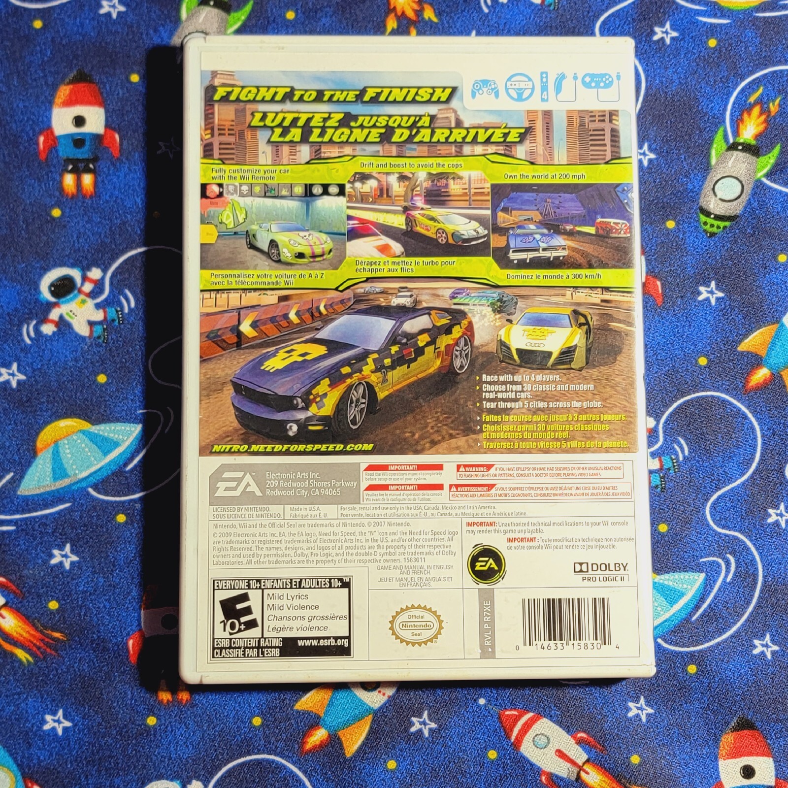 Need for Speed: Nitro (Nintendo Wii, 2009 Rating Everyone 10 Plus Complete CIB