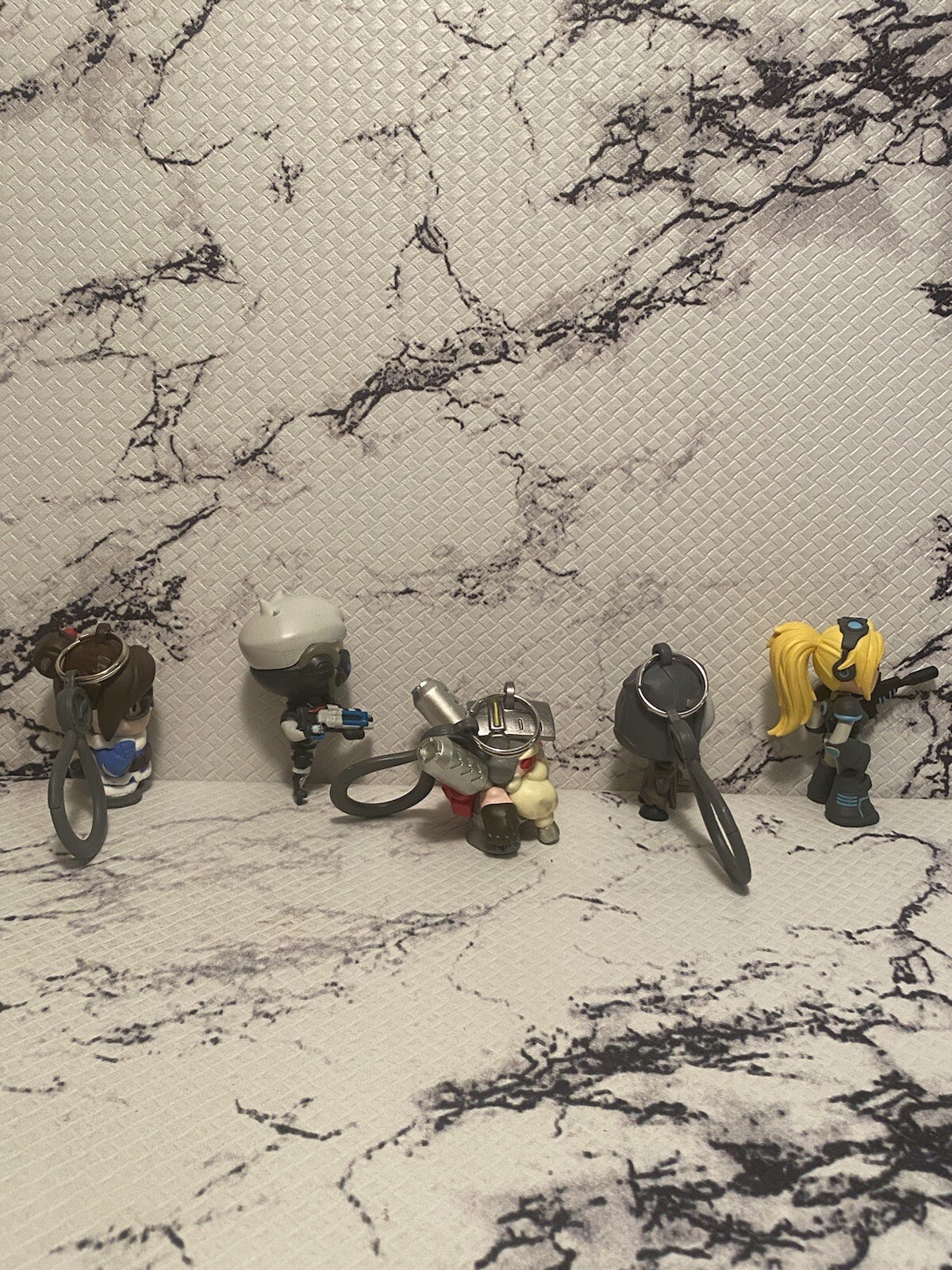 Overwatch Backpack Hanger Clip Keychain Figures Blizzard Lot Of 3 + 2 Funko