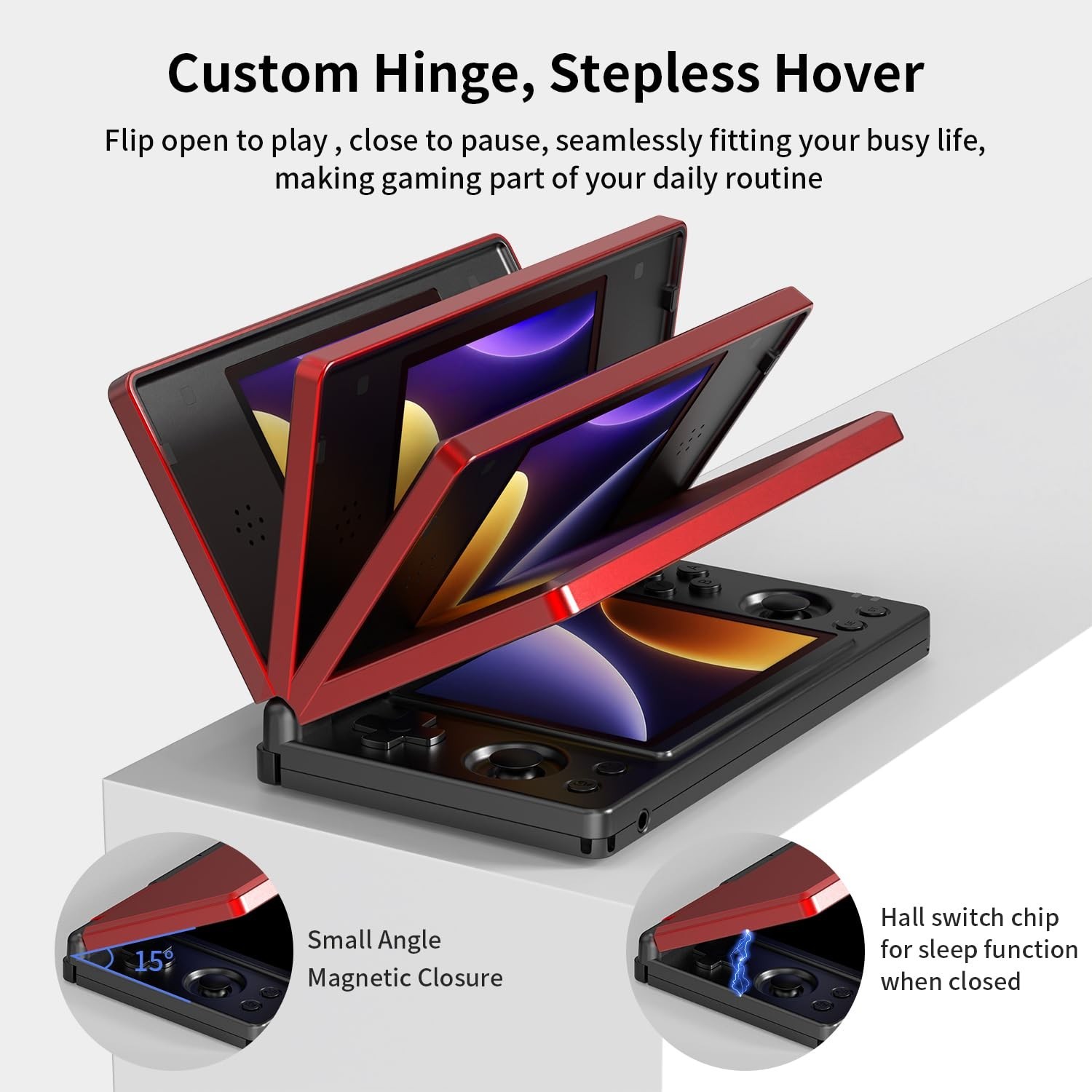 Aivuidbs RG DS Foldable Handheld Game Console RK3568 Anbernic RG DS… Fast Ship