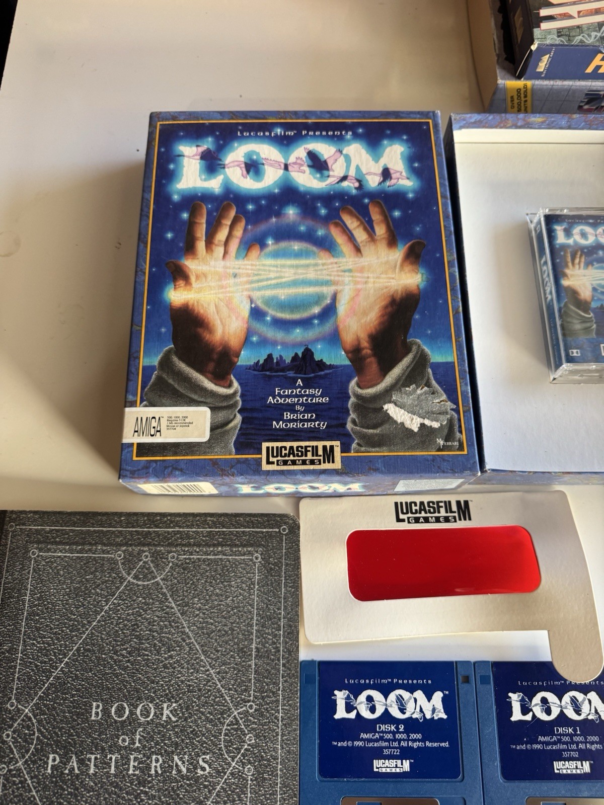 LOOM (Atari ST) COMPLETE IN BOX WITH SEALED CASSETTE TAPE/3.5″ Floppy, Lucasfilm