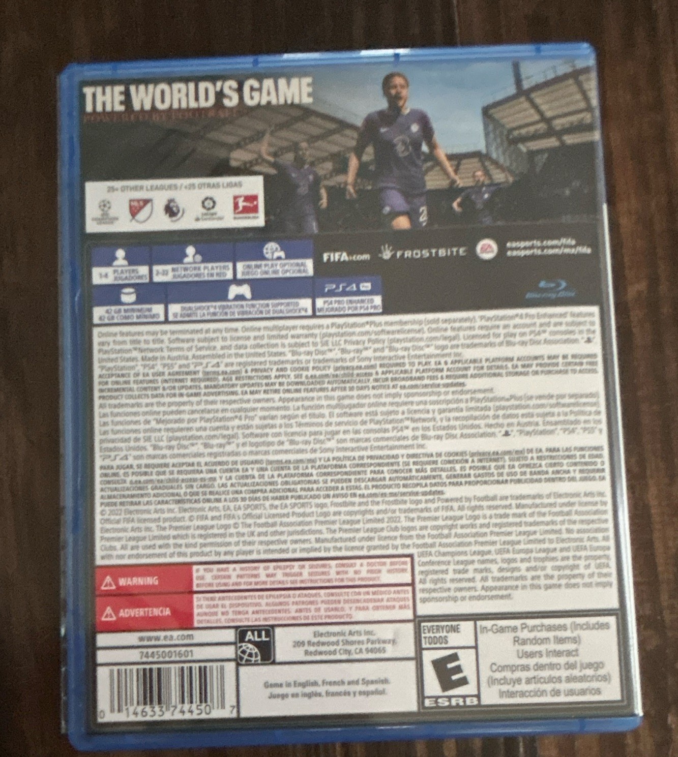 EA Sports FIFA 23 PS4 Disc w/ Case Multiplayer Online Play Soccer E 2023