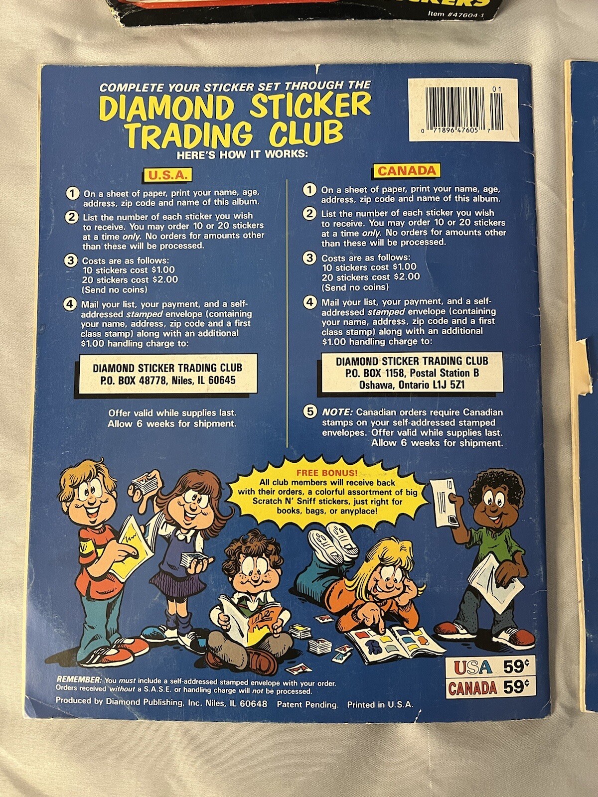 1989 Nintendo Sticker Box and Album Book – Diamond Complete Mario Link Zelda￼