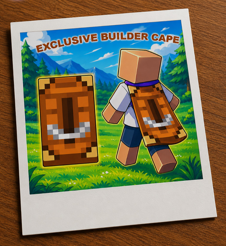 Minecraft Builder Cape Code 2026 | Exclusive | Java & Bedrock