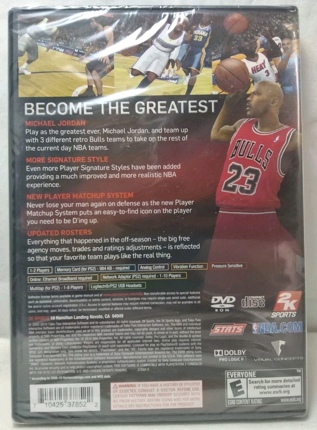 NEW! NBA 2K11 (Sony PlayStation 2, 2010) PS2 FACTORY SEALED! Michael Jordan