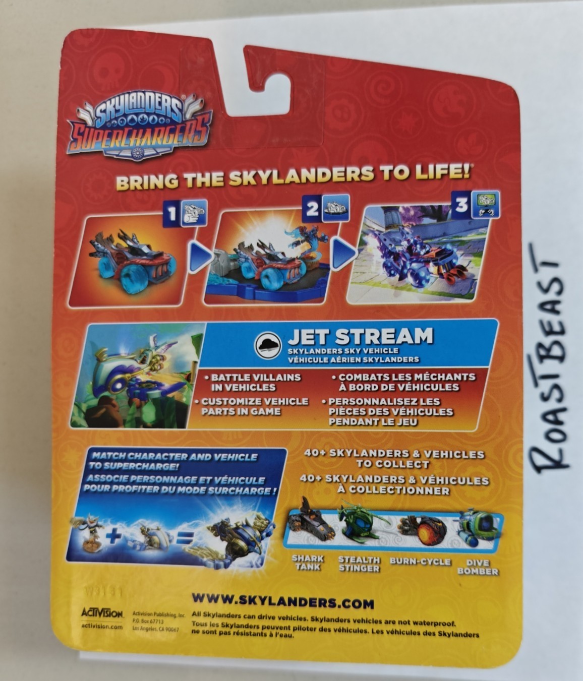 Skylanders – Superchargers Vehicle – Jet Stream Sky Vehicle (Air) NEW In Box