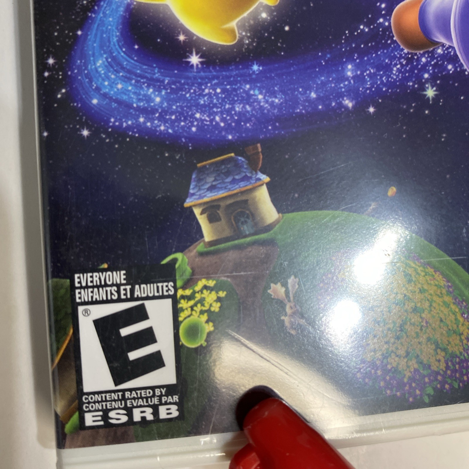 NOT mint Super Mario Galaxy Nintendo Wii New Factory Sealed w/shelf wear