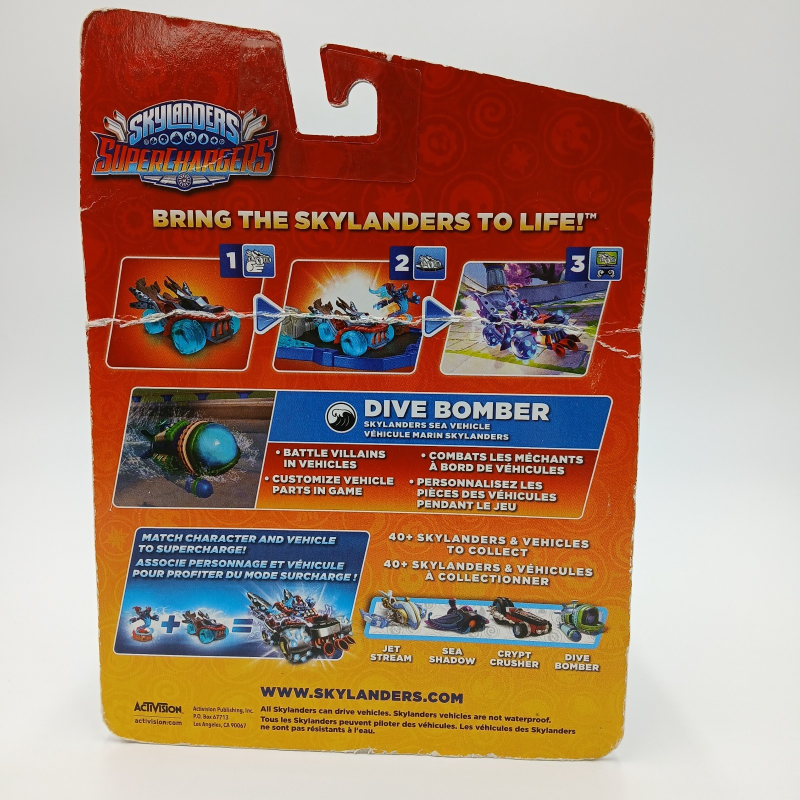 Skylanders Super Chargers Dive Bomber Skylanders Sea Vehicle Water Element FLAWS