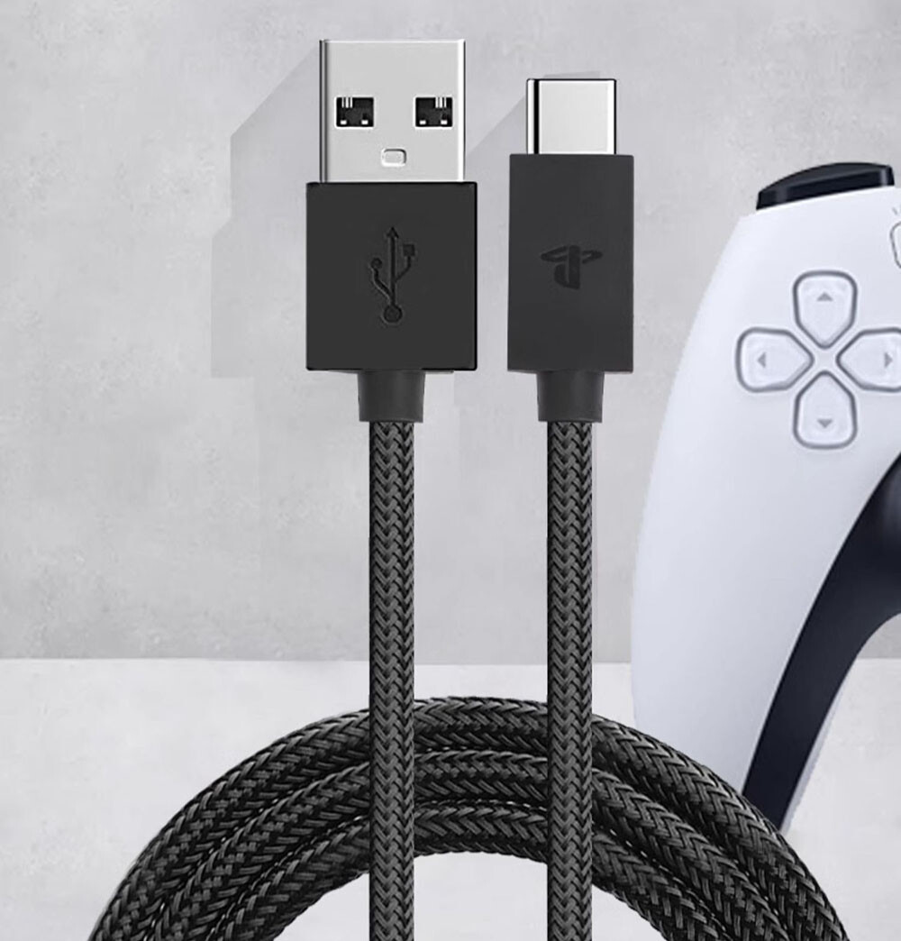 Genuine USB-C Charging Power Cable Cord accessory for PS5 DualSense Edge 2.8M