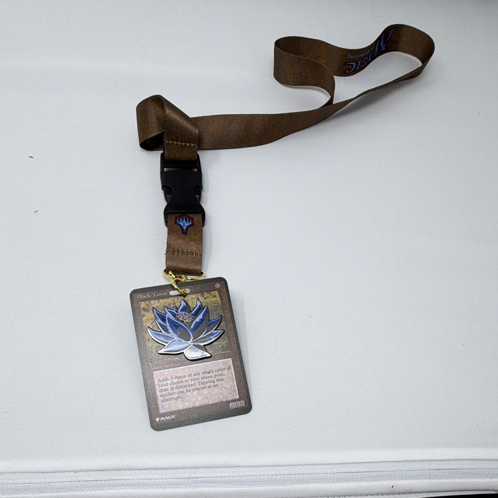 Magic: The Gathering Black Lotus Lanyard with Card-Style Badge Holder