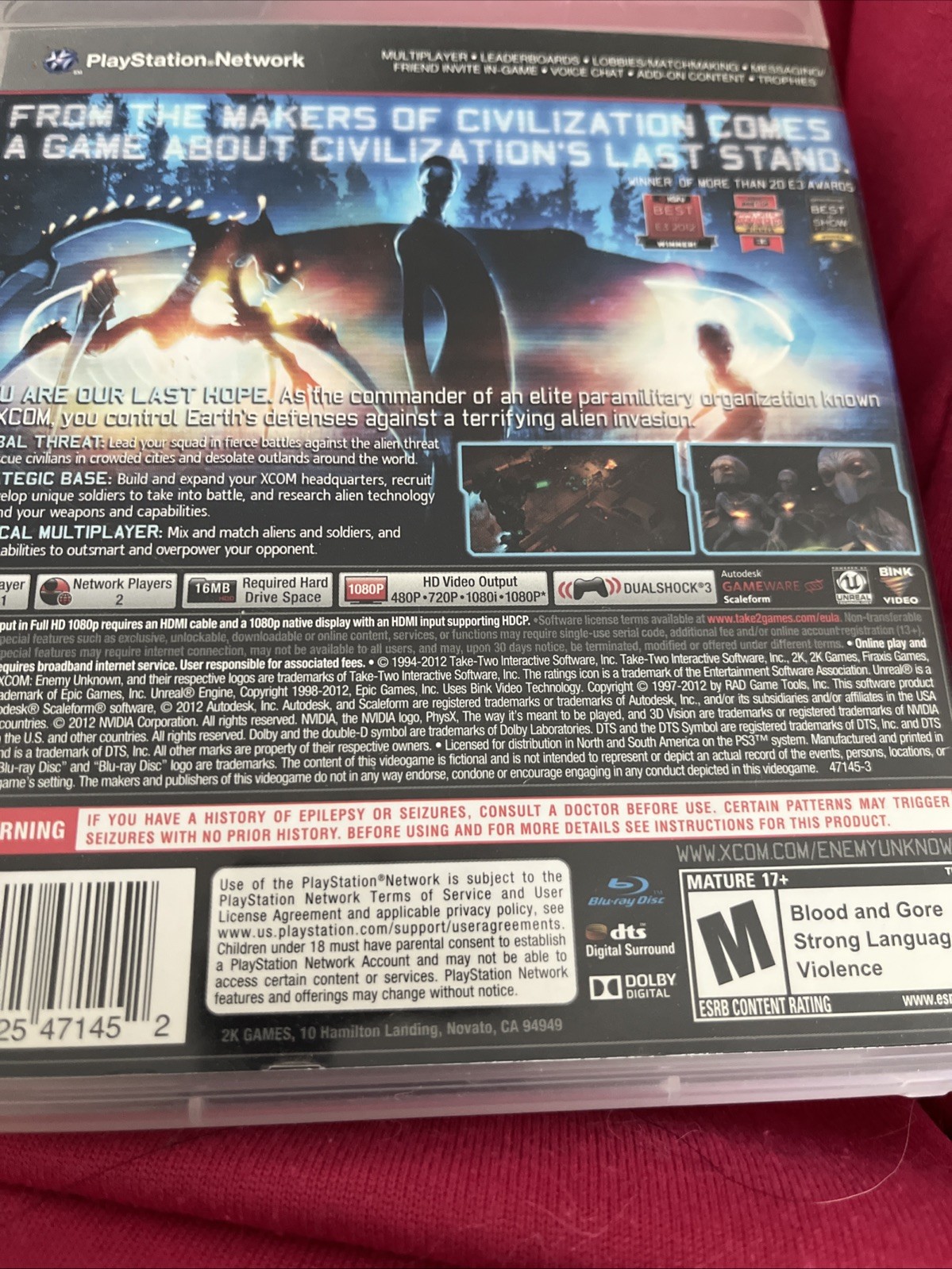 XCOM Enemy Unknown (Sony PlayStation 3, PS3) Complete CIB