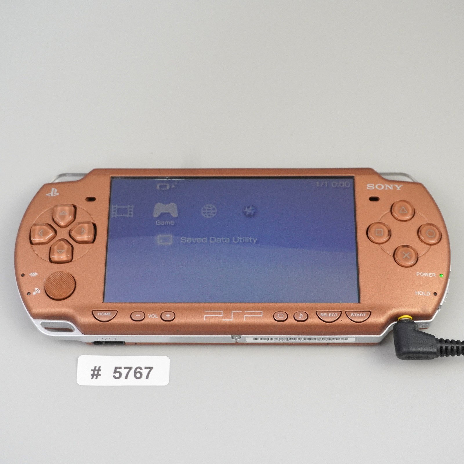 Rare Sony PSP-2000 Console Only Matte Bronze Region Free (NO BATTERY) #5767