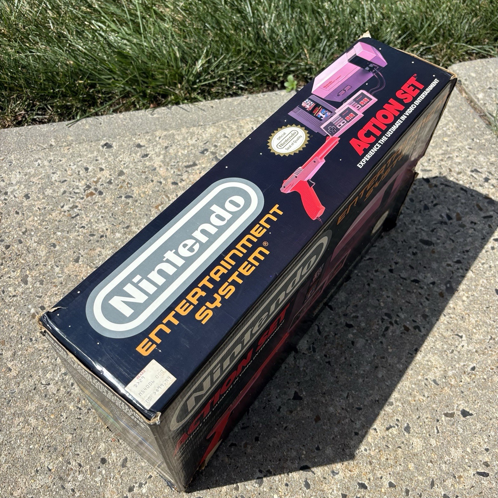 Original Nintendo NES Action Set Console BOX ONLY w/ Styrofoam