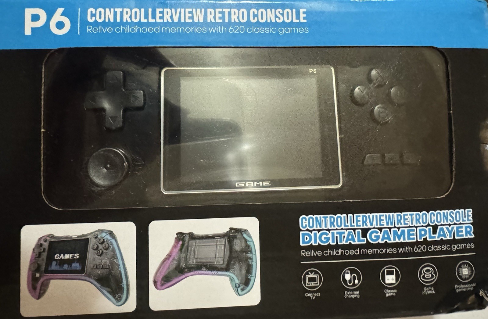 P6 – Controller – View Retro Console – 620 Classic Games